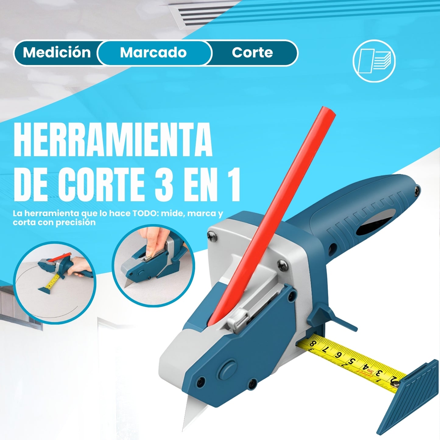 Herramienta de Corte 3 en 1