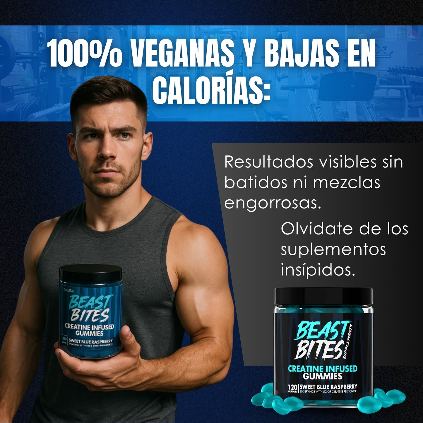 Beast Bites Gomitas De Creatina Monohidratada