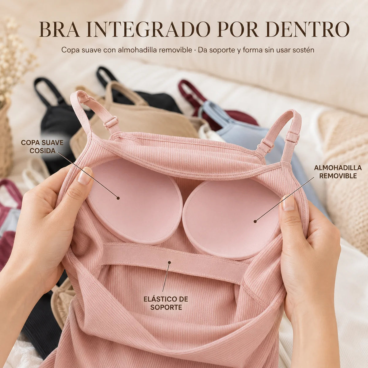 Top Brasier Integrado (Pack x 3)