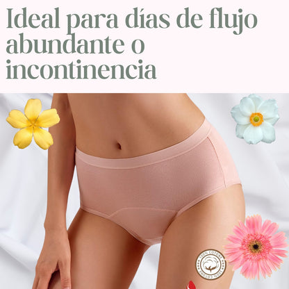 Interiores para incontinencia y flujo menstrual