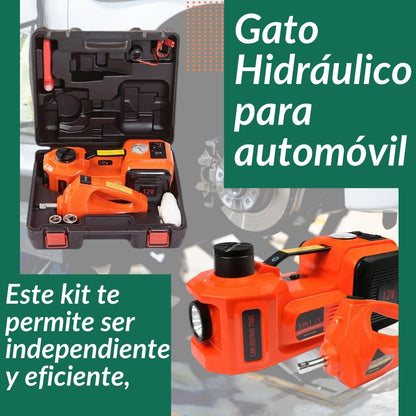 Kit Gato Eléctrico + Llave de Impacto