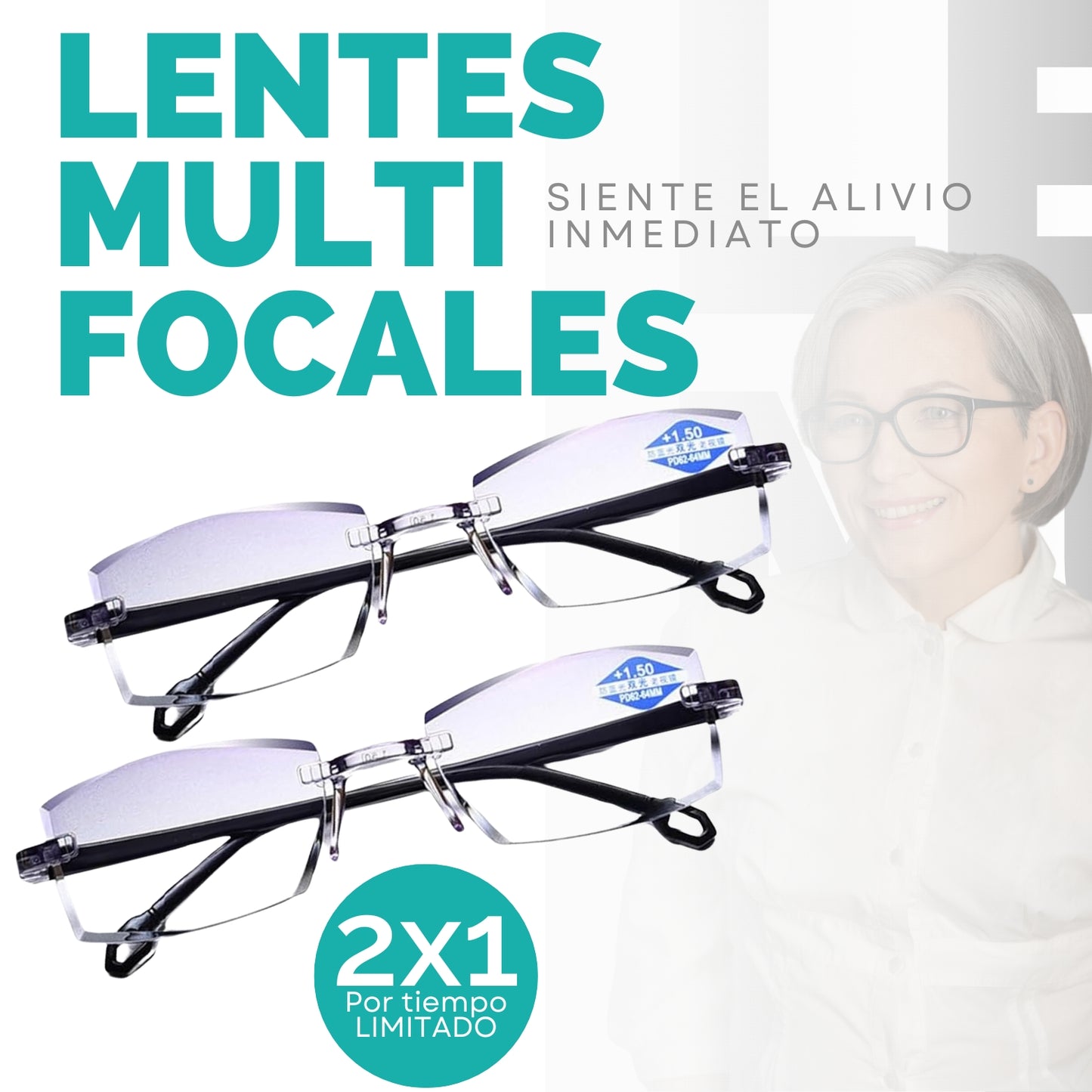 LENTES MULTIFOCALES - PAGUE 1 RECIBA 2