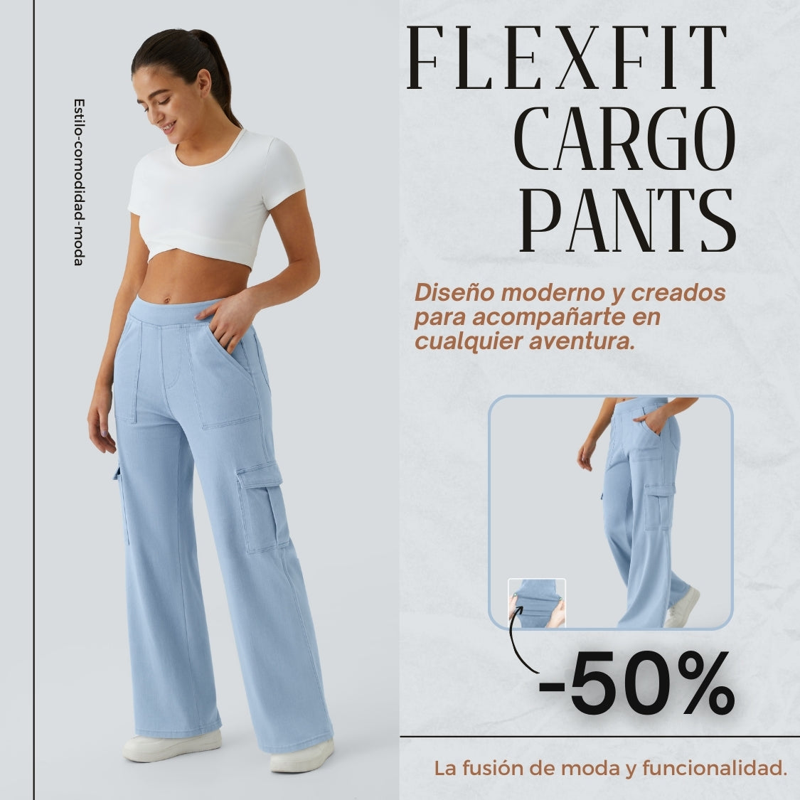 Cargo Pants FlexFit: Estilo Urbano con Máxima Elegancia