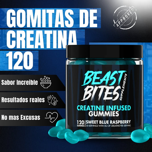 Beast Bites Gomitas De Creatina Monohidratada