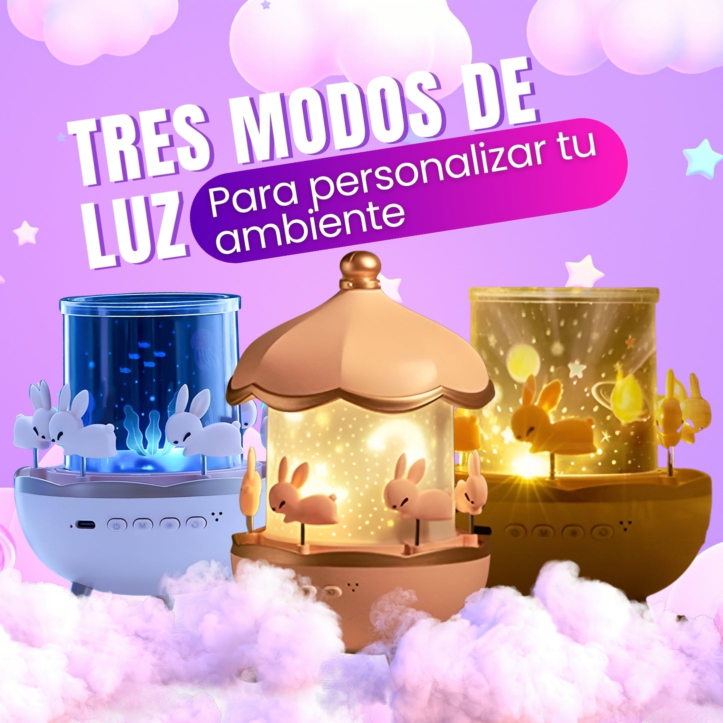 Lámpara proyector de Noche