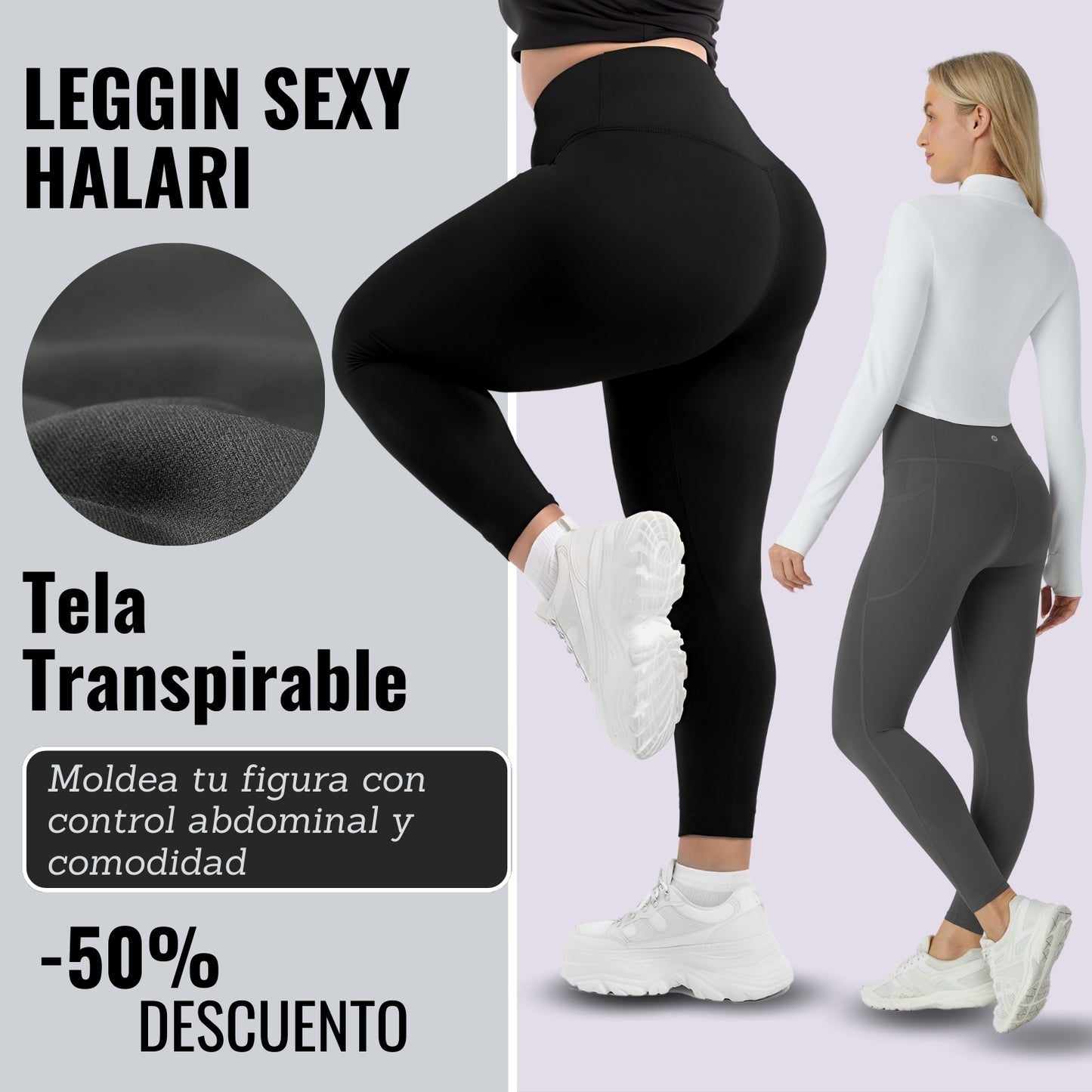 Leggin Control Halara Pack ( 2 UN)