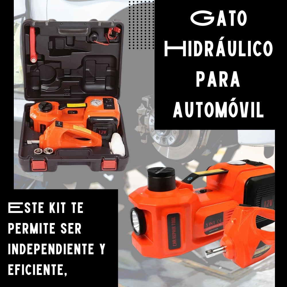 Gato Hidráulico para Automovil (combo) + Llave de impacto gratis