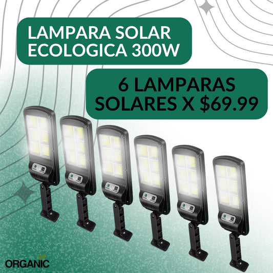 LAMPARA ECOLOGICA SOLAR 300W