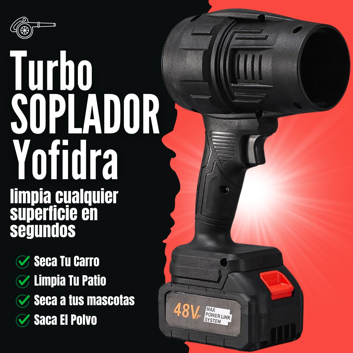 Sopladora Turbo Yofidra