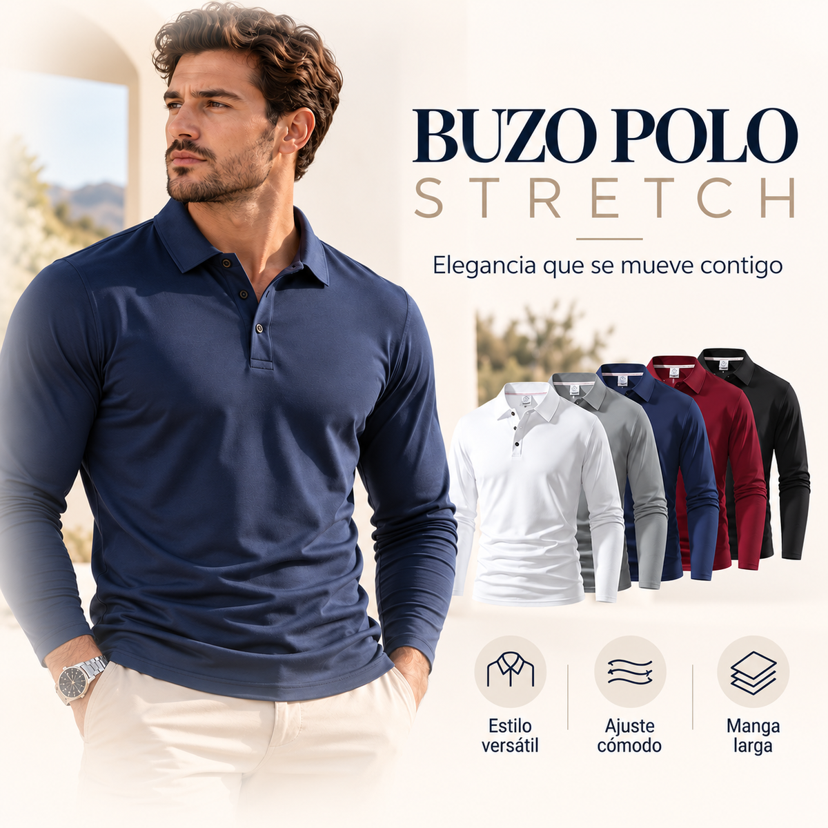 Buzo Polo Stretch