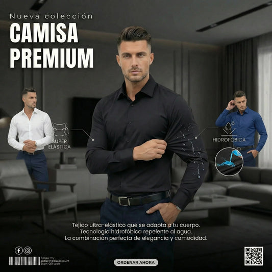 Long Sleeve Camisa Hidrofóbica Strech